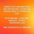 wohnung gesucht, Tennwil